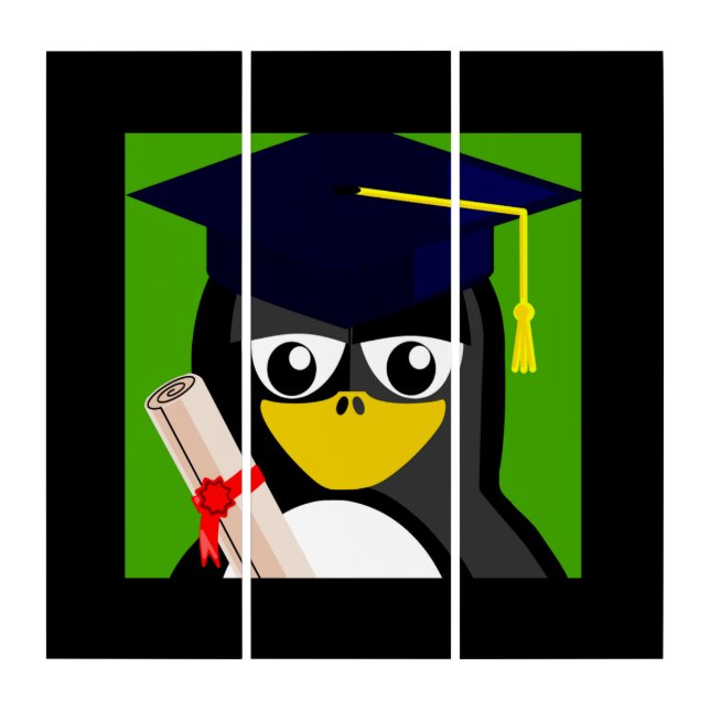 GRADUATION PENGUIN TRIPTYCH (Front)