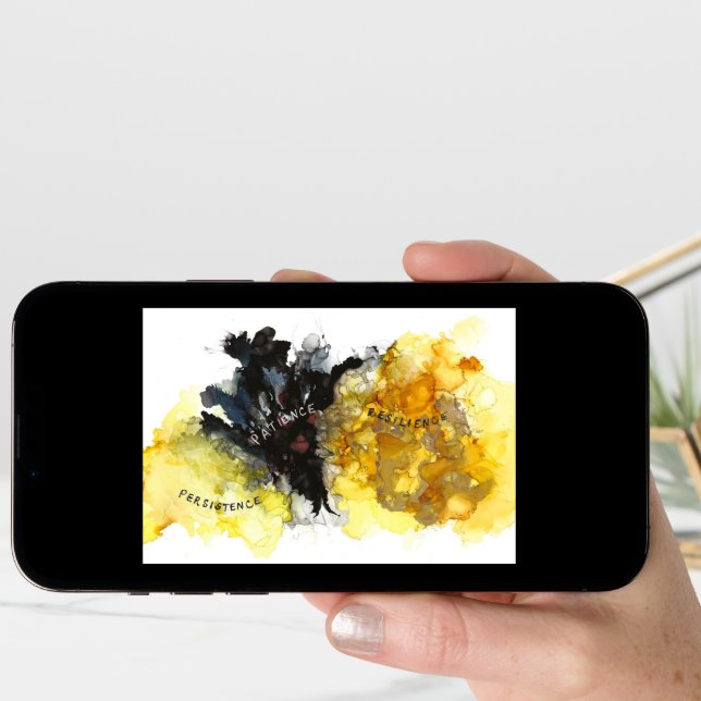 Graduation Persistence, Patience, Resilience Card (Front Digital)