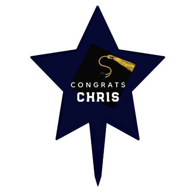 Graduation Personalized Cake Topper (Front)