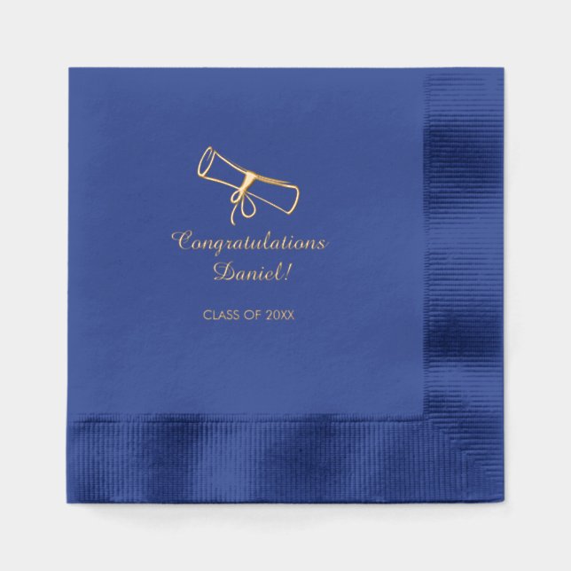 Graduation Personalized  Foil Napkins (Front)
