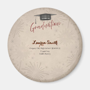 Graduation personalized magnet