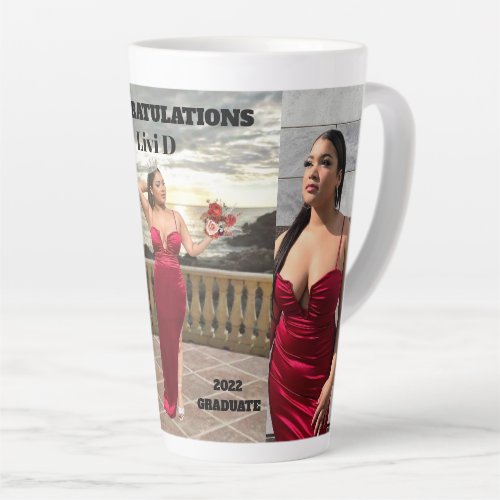 GRADUATION PERSONILIZED poster Latte Mug