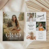 Graduation Photo Announcement and Invitation
