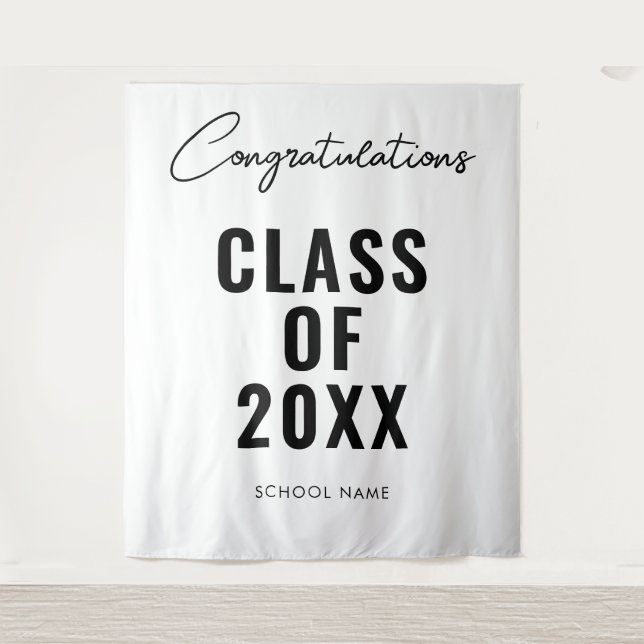 Graduation Photo Backdrop Graduation Decorations (Front)