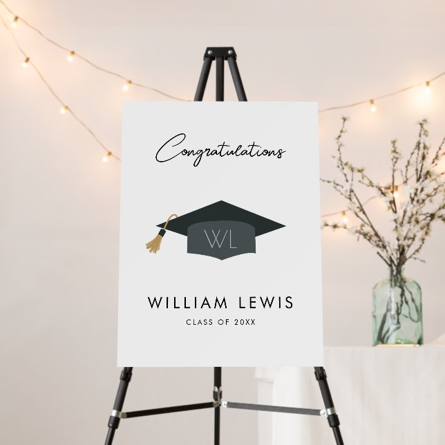 Graduation Photo Backdrop Graduation Decorations Foam Board (In Situ (Stand))