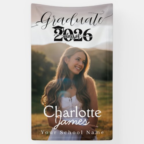 Graduation Photo Banner For Class of 2026