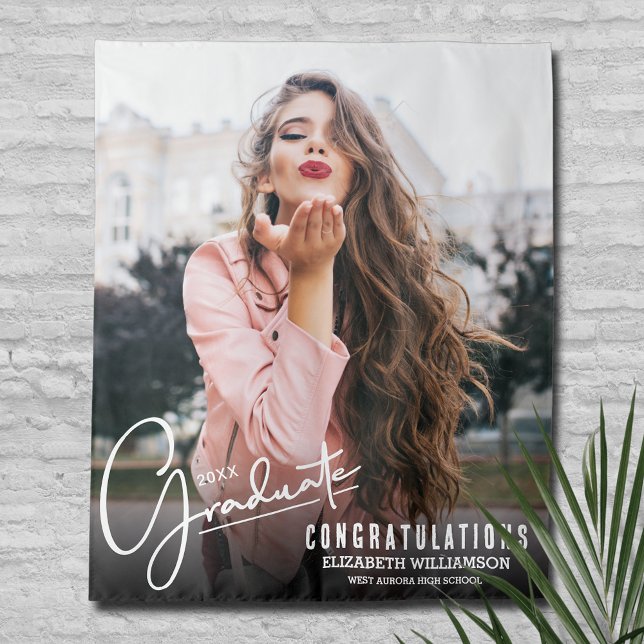 Graduation Photo Booth Backdrop (Graduation Photo Booth Backdrop, choose your size when ordering)