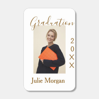 Graduation photo brown golden year 20XX namesimple Matchboxes