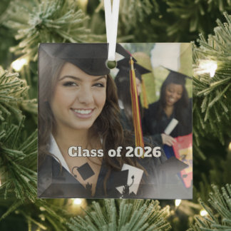 Graduation Photo Christmas Ornaments