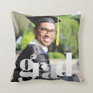 Graduation Photo Class of 2020 Graduate Throw Pillow