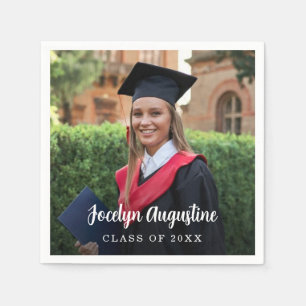 Graduation Photo Class of 2026 Napkins