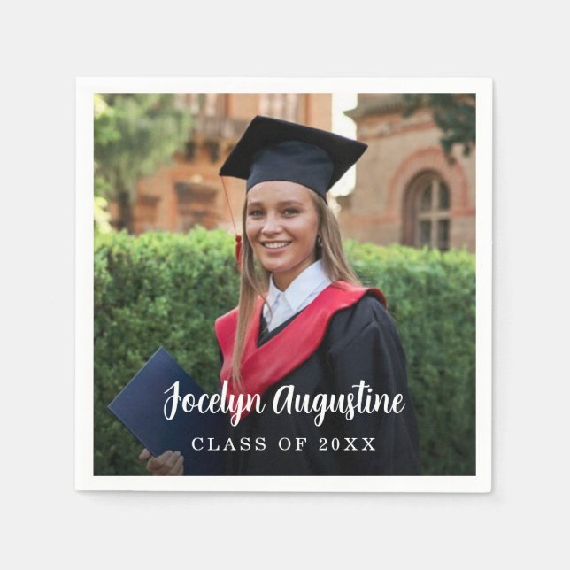 Graduation Photo Class of 2026 Napkins (Front)