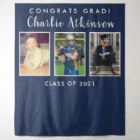 Photo Collage Backdrop Sports Graduation Glory Banner With 