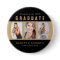 Graduation Photo Collage Black and Gold Custom