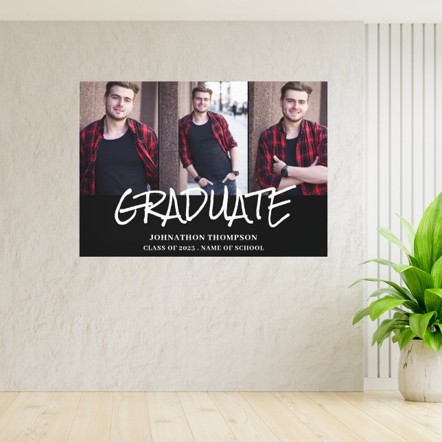 Graduation Photo Collage Canvas Print (Creator Uploaded)
