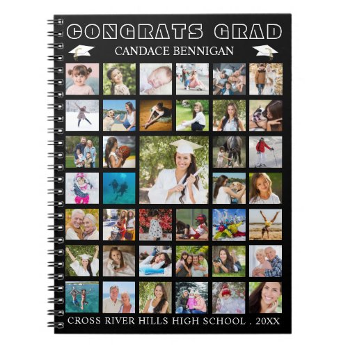 Graduation Photo Collage Guestbook Memory Book