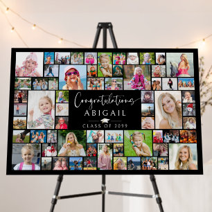 Graduation Photo Collage Memory Board 64 Photos