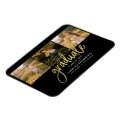 Graduation Photo Collage Script Grad Announcement Magnet | Zazzle