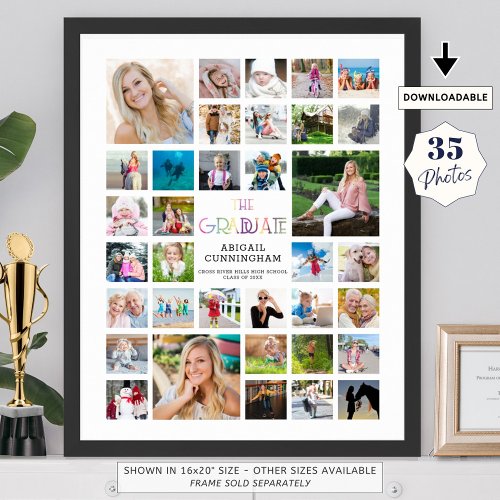 Graduation Photo Collage THE GRADUATE Keepsake