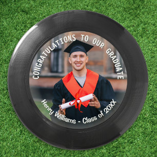 Graduation Photo Congratulations Graduate Custom Wham-O Frisbee