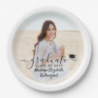 Graduation Photo & Elegant Black Script Class Year