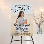 Graduation Photo Elegant Modern Black Calligraphy Foam Board Graduation Photo Elegant Modern Black Calligraphy Foam Board