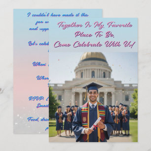 Graduation Photo Favorite Place Invitation