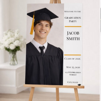 Graduation Photo Foam Board Party Sign