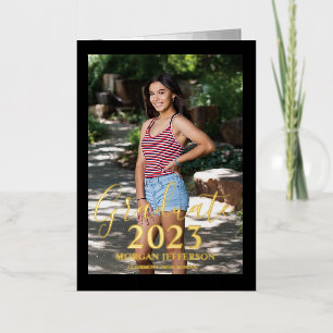 Graduation Photo Foil Invitation