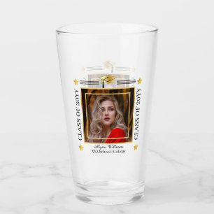 Graduation Photo Grad Cap School Year Keepsake Glass
