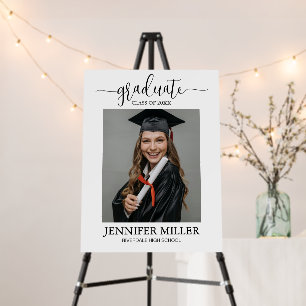 Graduation Photo Graduate Calligraphy Portrait Foam Board