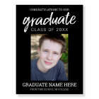 Graduation Photo - Graduate Modern Script Black