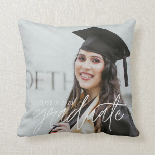Graduation Photo Keepsake Graduate Throw Pillow