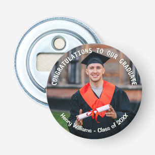 Graduation Photo Keepsake Personalized Bottle Opener