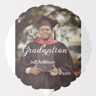 Graduation photo man name class of 20XX college Balloon