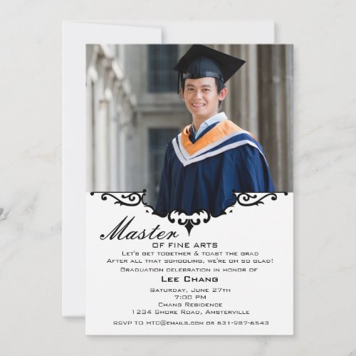 Graduation Photo Mantel Invitation