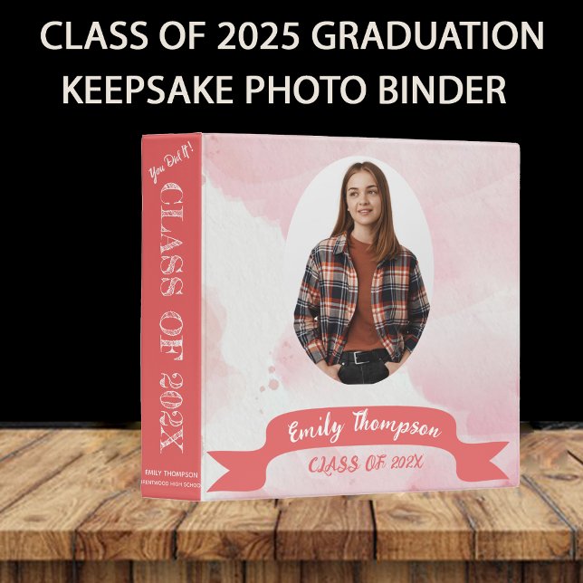 Graduation Photo Memories Keepsake Class Of 2025  3 Ring Binder (Graduation Photo Memories Keepsake Class Of 2025 3 Ring Binder)