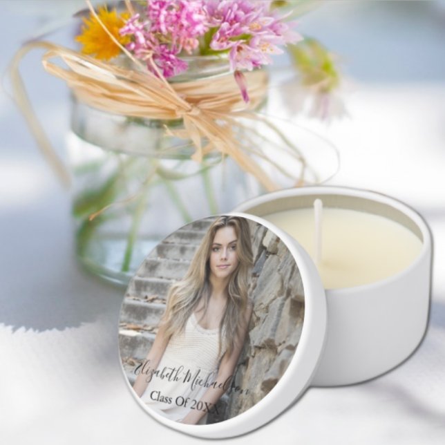 Graduation Photo Mini Candle Favors (Creator Uploaded)