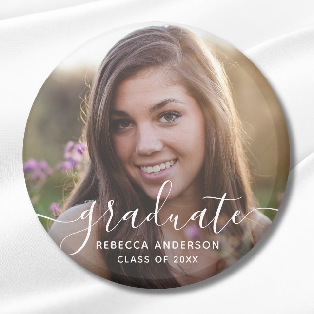Graduation Photo Modern Magnet (Graduation Photo Magnet )