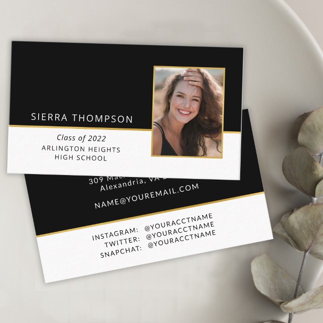 Graduation Photo Name Card Enclosure (Creator Uploaded)