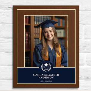 Graduation Photo & Name Keepsake Achievement Award Wood Wall Art