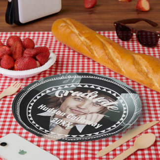 Graduation Photo Name of Graduate Year Paper Plates