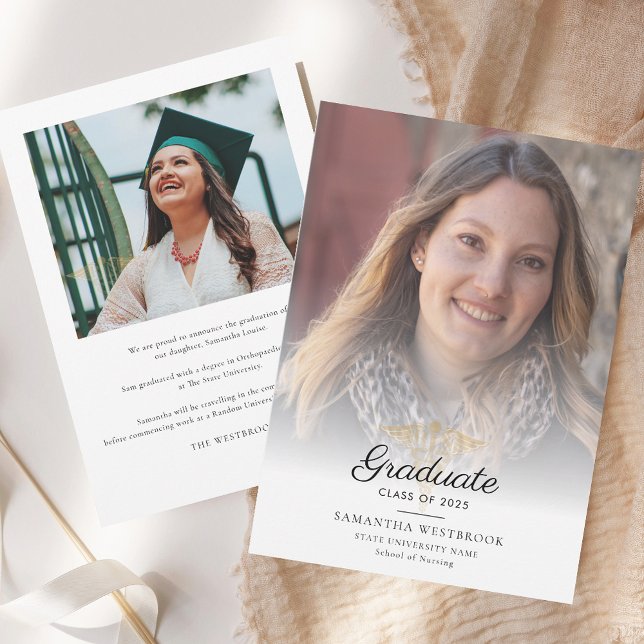 Graduation Photo Nurse Pinning 2026 Grad Announcement (Graduation Photo Nurse Pinning 2025 Grad Announcement)