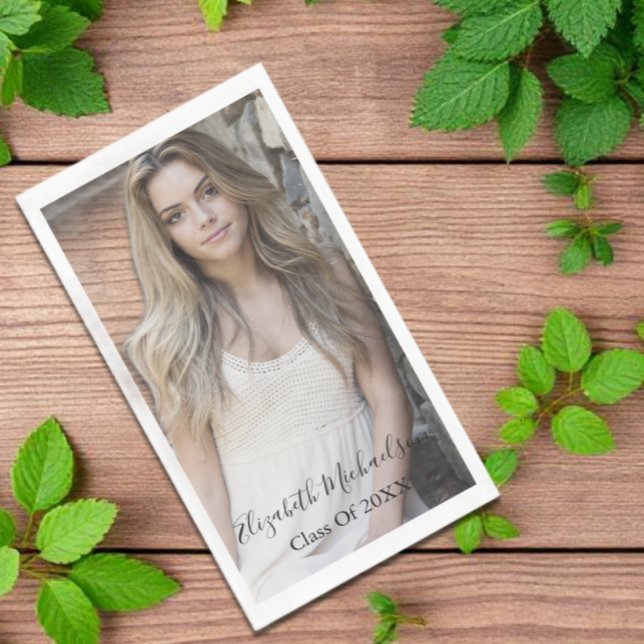 Graduation Photo Paper Guest Towels (Creator Uploaded)