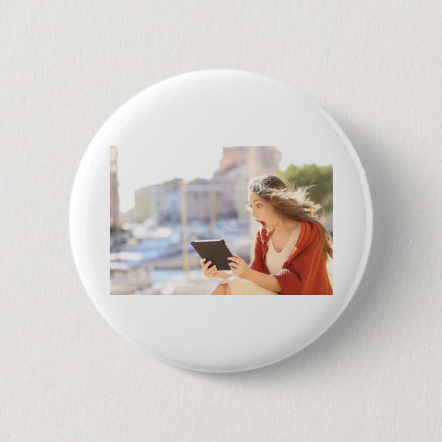 Graduation Photo Party Supplies, Button (Front)