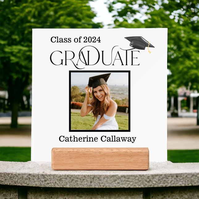 Graduation Photo Personalized Grad Picture Display Holder (Creator Uploaded)