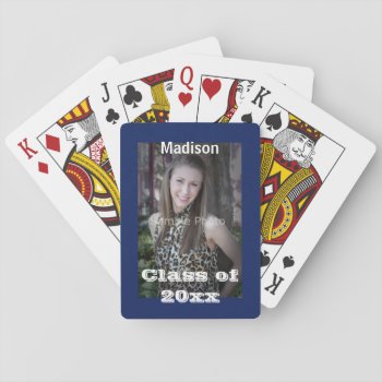 Graduation Photo Playing Cards by LittleThingsDesigns at Zazzle
