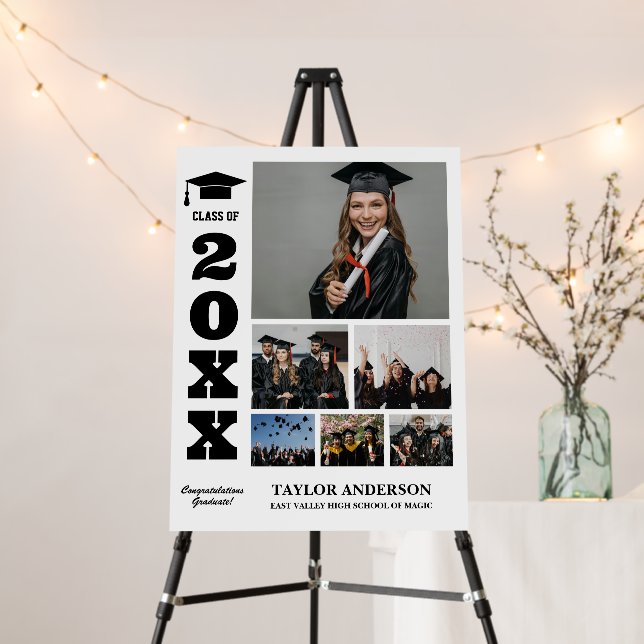 Graduation Photo Senior Year Class Photo Collage Foam Board (In Situ (Stand))