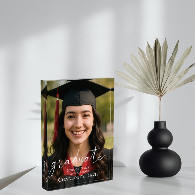 Graduation Photo Sign Celebrate the Graduate Acrylic Award (Creator Uploaded)