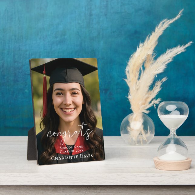 Graduation Photo Sign Celebrate the Graduate Plaque (Side)